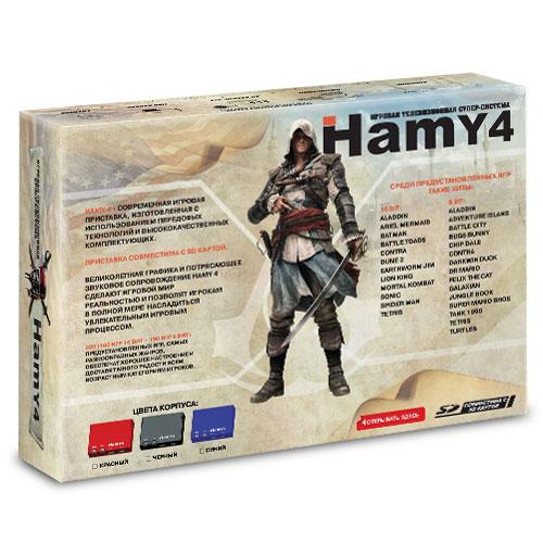 Игровая приставка Sega+Dendy "Hamy 4" Assassin Creed Black (350 встроенных игр, 8-16 bit, 2 дж.) - фото 2 - id-p57492221