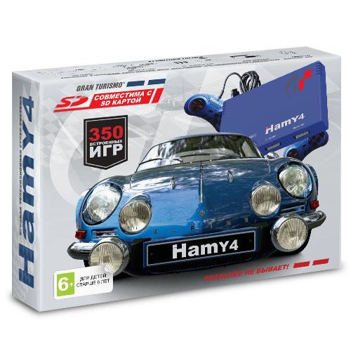 Игровая приставка SEGA-DENDY "Hamy 4" Gran Turismo Blue (350 встроенных игр, 8-16 bit, 2 дж.) - фото 1 - id-p58522542
