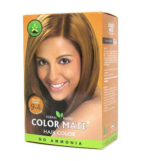 Краска для волос на основе хны Color Mate золотисто-коричневый тон 9.4, 15 г