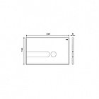 Панель слива механическая Oli iPlate черная soft-touch 670005, фото 2
