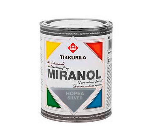 Miranol  Decor  декоративная краска серебро 1 л