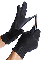 Перчатки нитриловые черные 1пара, р-р XL