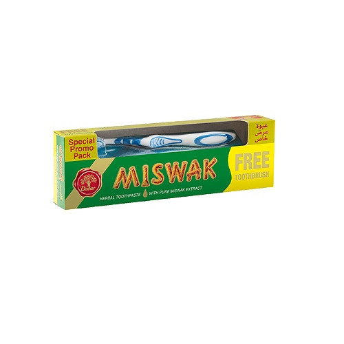 Зубная паста Дабур Мисвак Dabur Miswak со щеткой в комплекте, 190 гр - фото 1 - id-p63899362