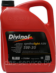 Моторное масло Divinol Syntholight ASN 5W-30 (синтетическое моторное масло 5w30) 5 л.