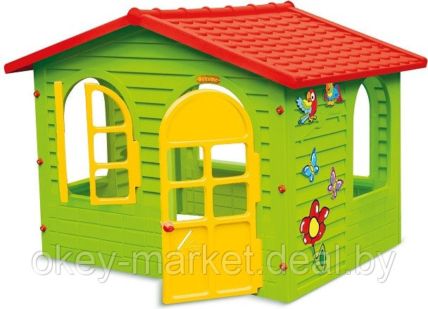 Детский игровой домик Mochtoys 10425 зеленый - фото 2 - id-p64640075