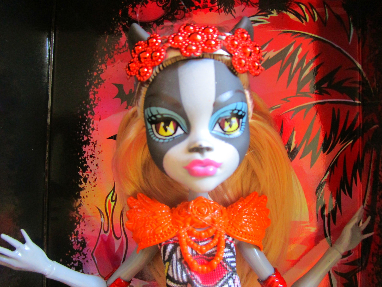 Кукла монстр хай Monster High кошка на шарнирах с аксессуарами 1853-2 - фото 4 - id-p10639668
