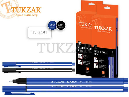 Ручка капиллярная TUKZAR, цвет чернил - ЧЕРНЫЙ, 0.4 мм, фото 2