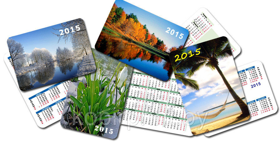 Печать карманных календариков