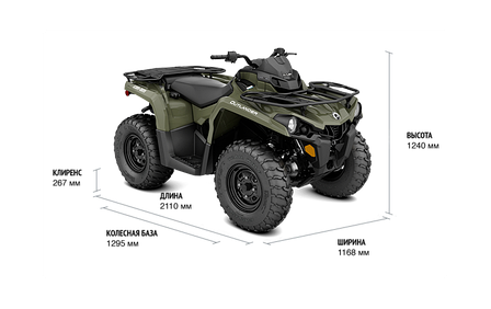 Квадроцикл OUTLANDER MAX 450 DPS, фото 2