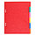 Разделитель А5 цветной картон на 6 делений Exacompta, фото 2