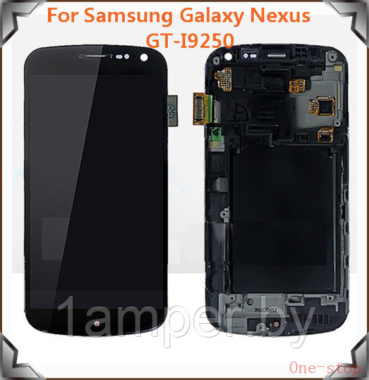 Дисплей Original для Samsung I9250 Google Nexus 2 В сборе с тачскрином, с рамкой. Б.У.