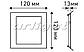 Светильник DL-120x120M-6W Warm White, фото 8