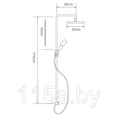 Душевая система LEDEME L2400 - фото 2 - id-p64697634