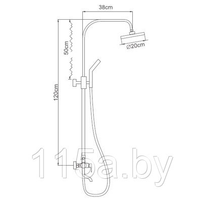 LEDEME L2403 -1 ДУШЕВАЯ СТОЙКА - фото 2 - id-p64740426