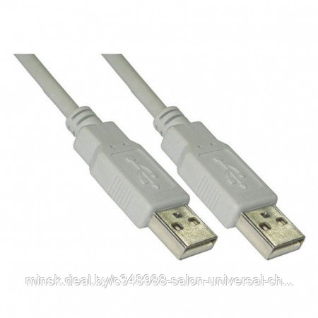 Кабель USB 2.0 Am - Am - 3 м, черный, фото 2