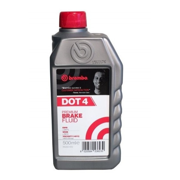 Жидкость тормозная Brembo L04005 Brake Fluid DOT 4, 0.5л - фото 1 - id-p64832069