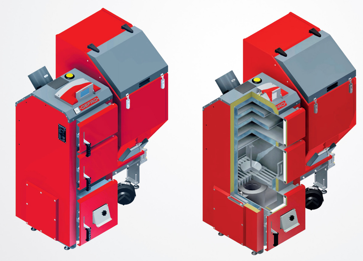 Пеллетный котел Defro Komfort Eko 15 кВт - фото 3 - id-p47697592