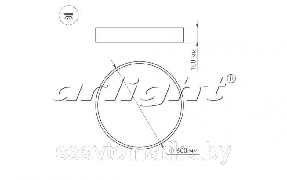 Светильник SP-TOR-TB600SW-50W Day White - фото 3 - id-p64869071