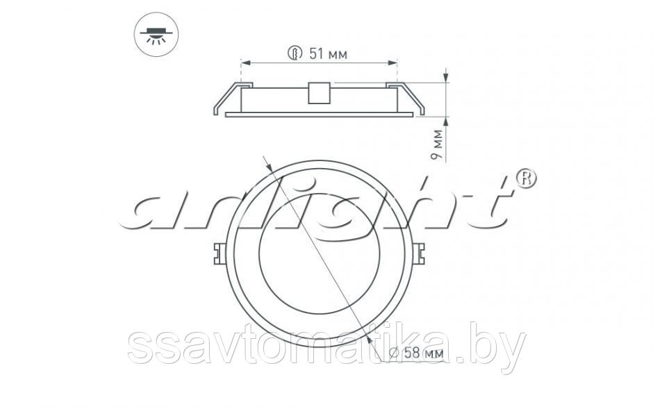 Набор KT-R-6x0.5W LED Warm White 12V (круг) - фото 4 - id-p64872439