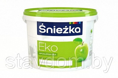 Краска акриловая для стен и потолков SNIEZKA EKO, 10л (Польша)