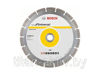 Алмазный круг 230х22 мм универс. сегмент. ECO UNIVERSAL BOSCH ( сухая резка)