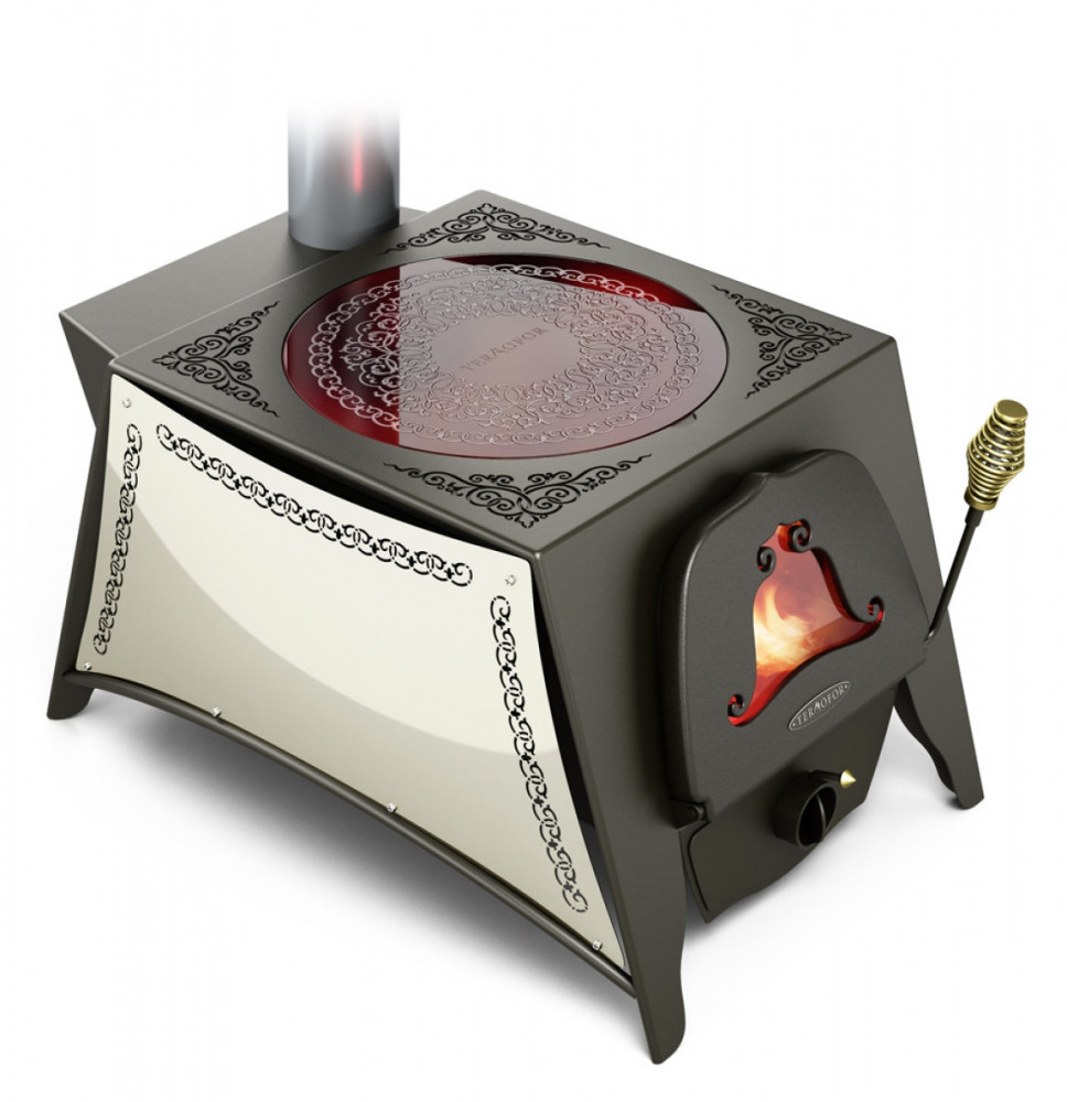 Отопительно-варочная печь Термофор Селенга-1 стеклокерамика (Россия) - фото 1 - id-p64537019