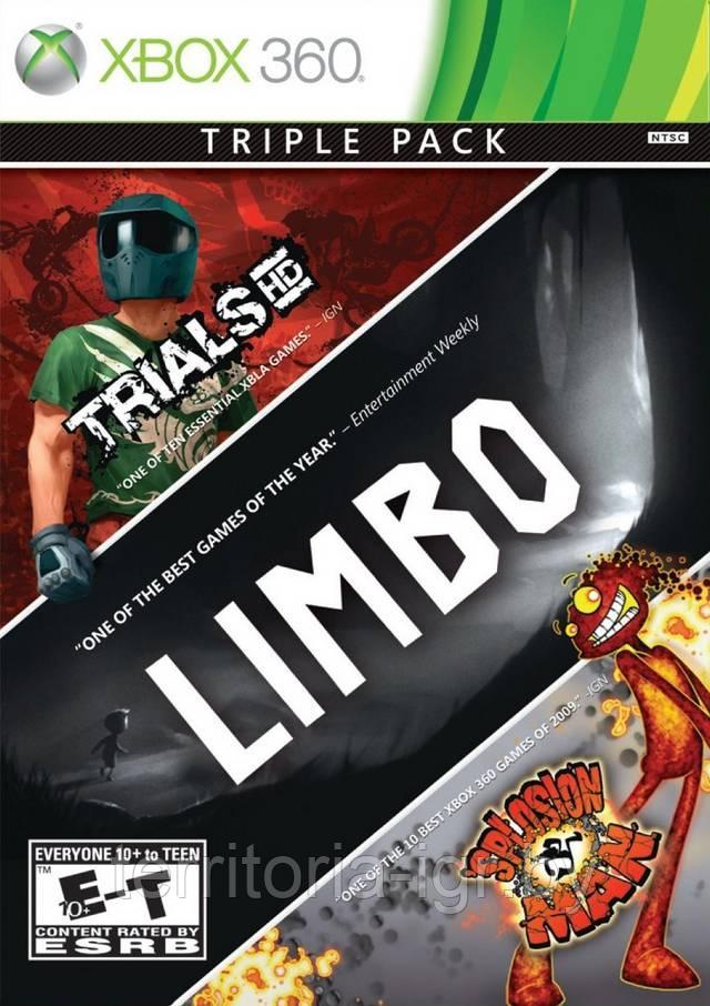 Triple Pack / Limbo, Trials HD, 'Splosion Man Xbox 360 - фото 1 - id-p64895287