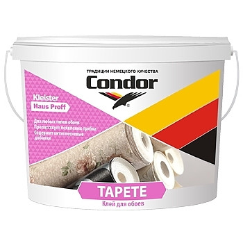 Клей для обоев и паутинки Condor TAPETE 10 л