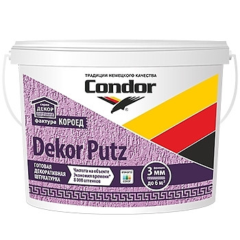  Штукатурка декоративная Condor Dekor Putz  "короед"  2,0 и  3,0 мм  25 кг
