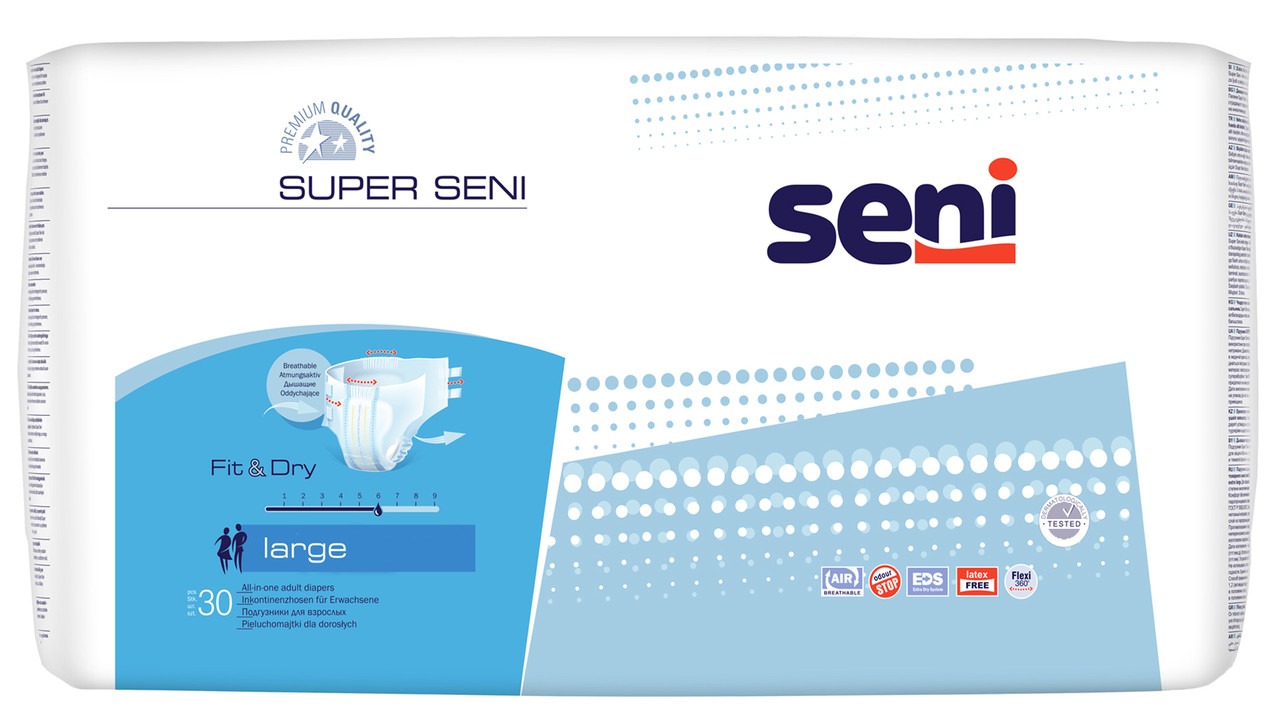 Подгузники для взрослых Super Seni, размер 3 (Large), 30 шт.