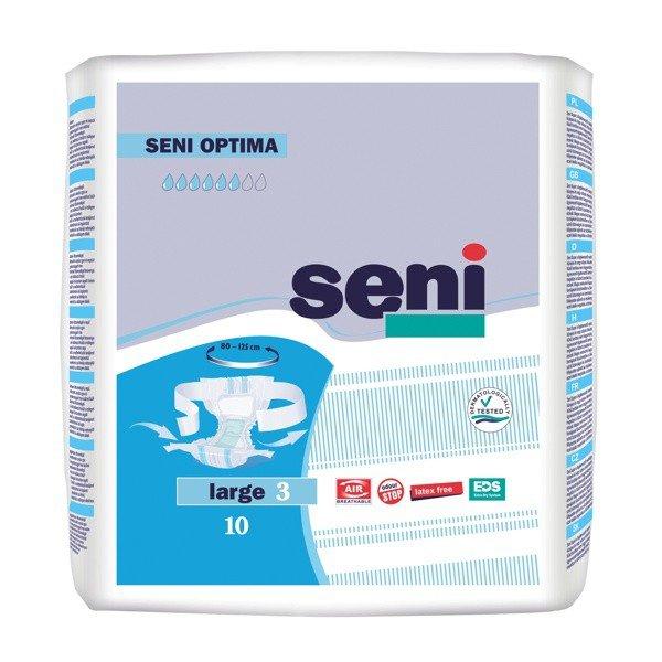 Подгузники для взрослых Seni Optima с поясом для фиксации , размер 3 (L), 10 шт. - фото 1 - id-p64897114