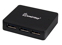 Универсальный USB разветвитель USB-хaб 3.0 Smartbuy 4 порта SBHA-6000-K