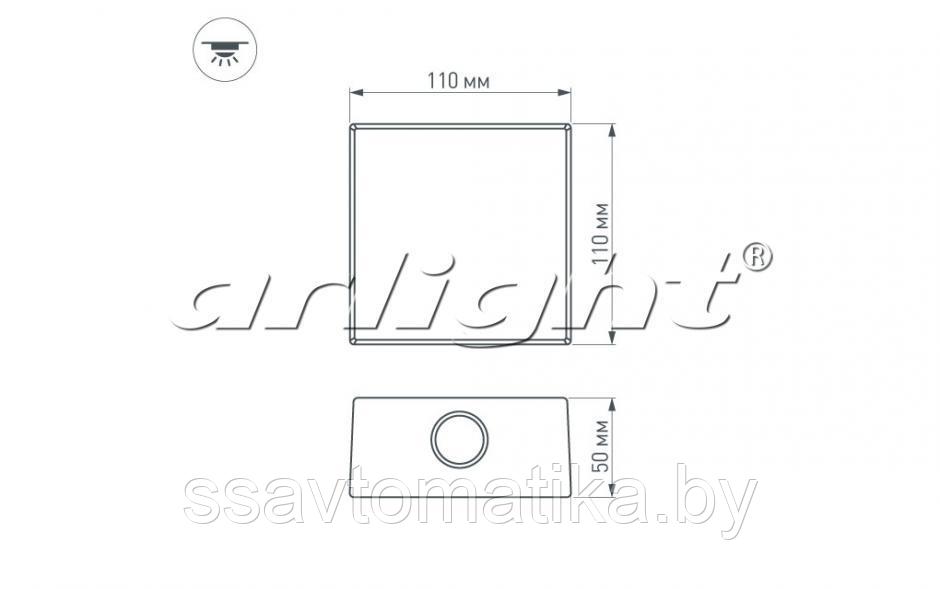 Светильник LGD-Wall-Quad-18B-8W Warm White - фото 5 - id-p64912151