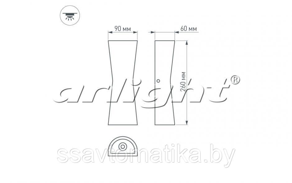 Светильник LGD-Wall-Tub-J2B-12W Day White - фото 3 - id-p64912190