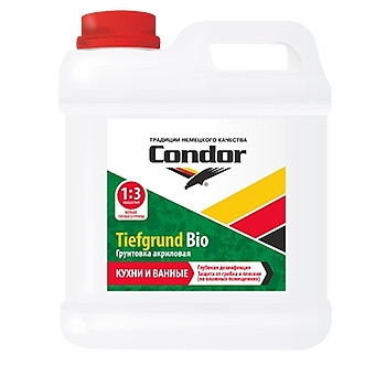 Грунтовка антиплесневая Condor Tiefgrund Bio ( концентрат 1:3) 2,0 л - фото 1 - id-p64920067