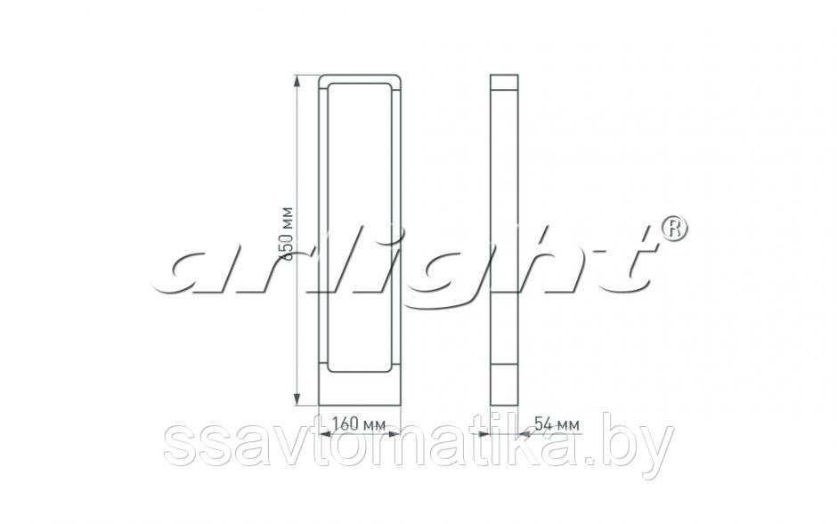 Светильник LGD-Path-Frame-J650B-7W Warm White - фото 5 - id-p64923498