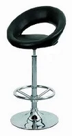 Стул барный РОЗА хокер хром для бара и кафе, кресло SitUp POMONA сhrome