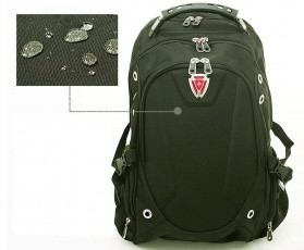 Рюкзак Swissgear 3D темно-зеленый-хаки ортопедическая спинка - фото 3 - id-p64964175
