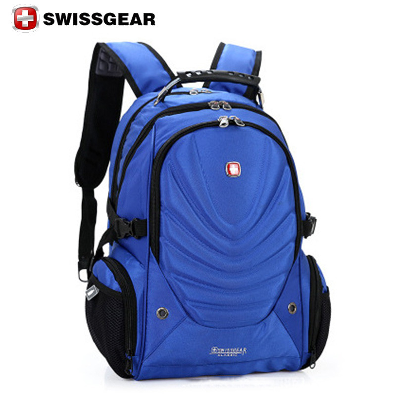 Рюкзак SwissGear с usb выходом для наушников синий - фото 1 - id-p64964295