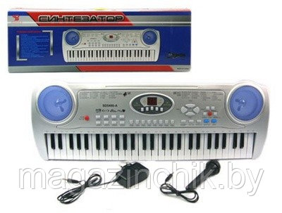 Детский синтезатор пианино с микрофоном, 54 клавиши SD 5490 купить в Минске