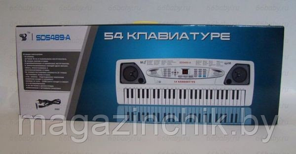 Детский синтезатор пианино с микрофоном, 54 клавиши SD 5489 купить в Минске - фото 1 - id-p2745472
