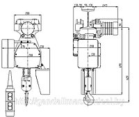 Электроталь цепная 0.5 тн 3,2 метра