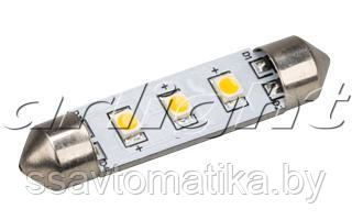 Автолампа ARL-F42-3E Warm White (10-30V, 3 LED 2835)