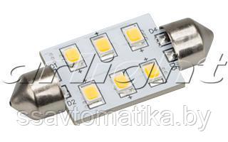 Автолампа ARL-F37-6E Warm White (10-30V, 6 LED 2835)