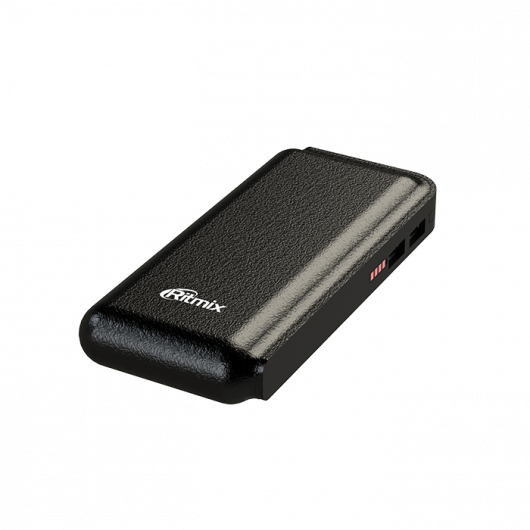 Внешний аккумулятор Ritmix RPB-10001L, 10000mAh, 5V, 2A, Black - фото 3 - id-p64978660