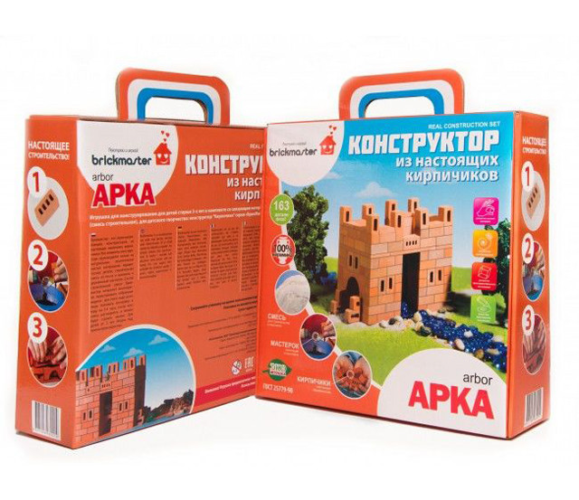 Конструктор из кирпичиков Brickmaster "Арка" 163 детали (204)