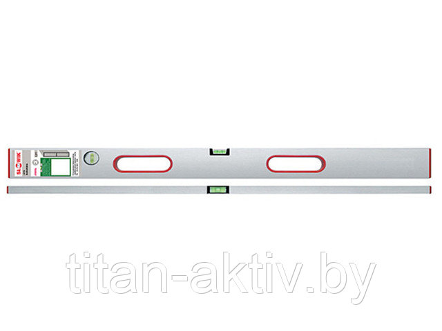Правило-уровень 2500мм 2 глазка, 2 ручки L31 (SLOWIK) (быт.) (Вес 911 г/м. 0.50 мм/м)