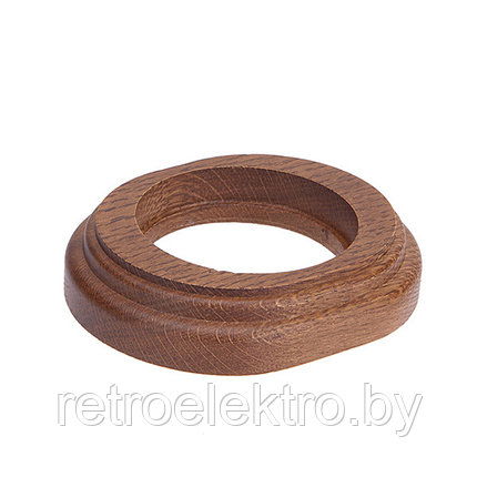 Рамка 1 пост Овал Дуб коричневый,Salvador, фото 2