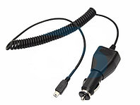 Автозарядка с индикатором mini USB (АЗУ) (5V, 2 000mA) шнур спираль до 2М REXANT