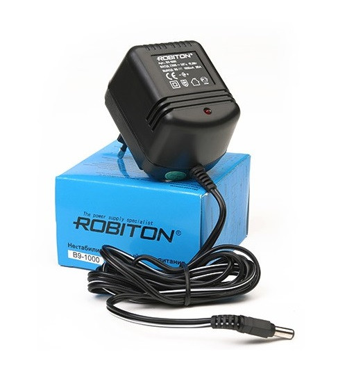 Адаптер/блок питания B9-1000 Robiton (2) 5,5x2,1/12